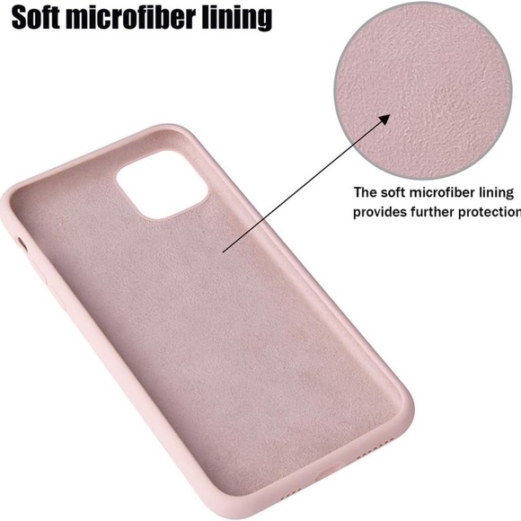 iPhone 12/12 Pro Silicone Case 6.1 inch, Liquid Silicone Shockproof (Pink Sand) - Picture 2 of 6